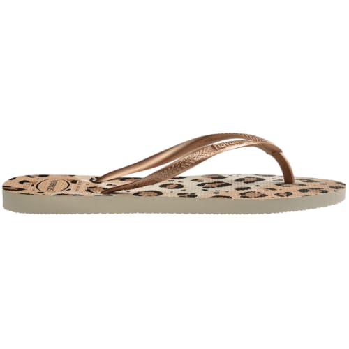 Havaianas Women's Slim Animals Flip Flop -BEIGE, 9/103