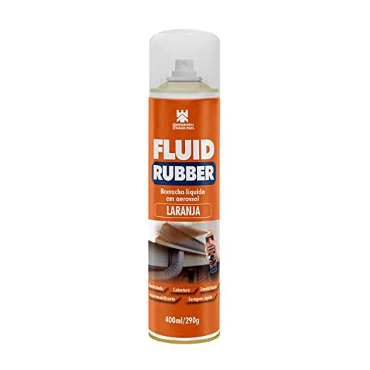 Borracha Líquida Laranja 400ml/290g - Fluid Rubber