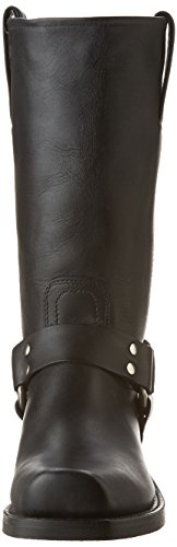 Image of Frye Harness 12R Boots for Men with Oiled-Leather Upper, Siped Outsole with Stacked Leather Heel, and Nickel & Brass Hardware - 12 inch Shaft Height