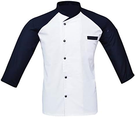 SUNLEXA Unisex Chef Coat Pearl Button Colored Men's Chef Coat (XS to 6XL)