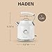 Haden Dorset 1.7 Liter Stainless Steel Electric Kettle, Hot Water Kettle with 360-Degree Base and Auto Shutoff, Ivory & Chrome