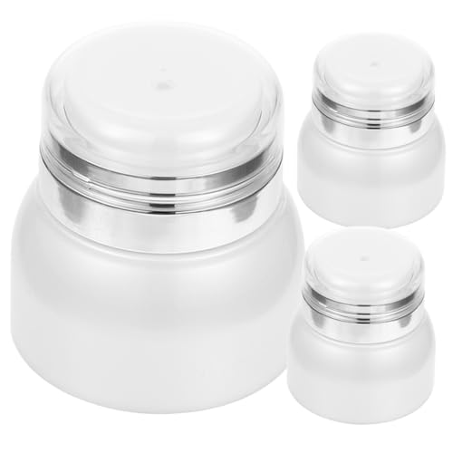 NOLITOY 3 Piezas Tarro de Crema al vacío Botellas dispensadoras de Bomba contenedores de Viaje líquidos Botella dispensadora de loción Botellas de Viaje a Prueba de Fugas frascos de Viaje