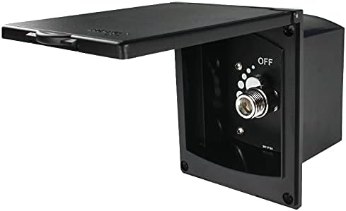Black Exterior Shower Box Kit for Caravan RV Boat Motorhome(Only Shower Box)