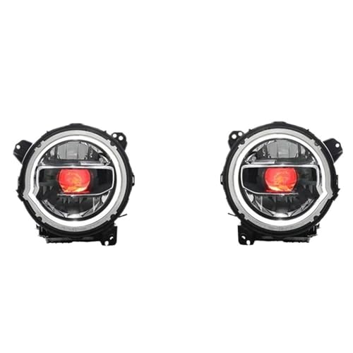 �t���i Compatible With For Wrangler 2018 2019 2020 2021 2022 2023 2024 �w�b�h���C�g�A�Z���u���A�b�v�O���[�h �����Y�t�� 7�F�w���L���b�g���C�g 1�y�A