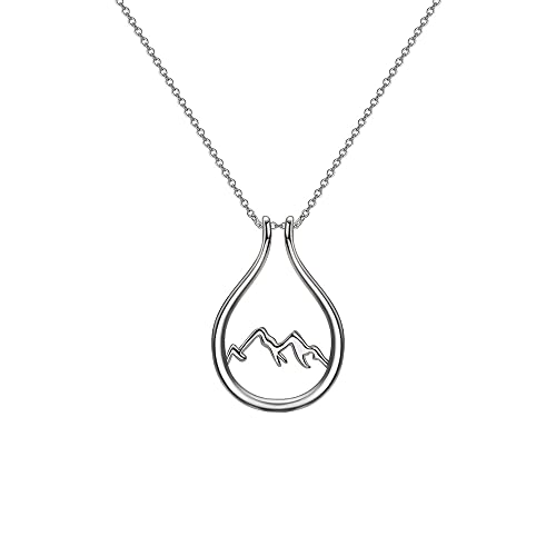 HARMONY BOLA Berg Ringhalter Halskette Hochzeit und Verlobungsring Halter Halskette Geschenk für Frau Frauen Mutter Tochter