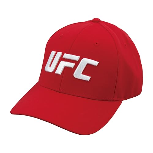 Image of Concept One Unisex Adult UFC Baseball Hat, 6 Panel Adult Flex Fit Active Sport Cap with Curved Brim