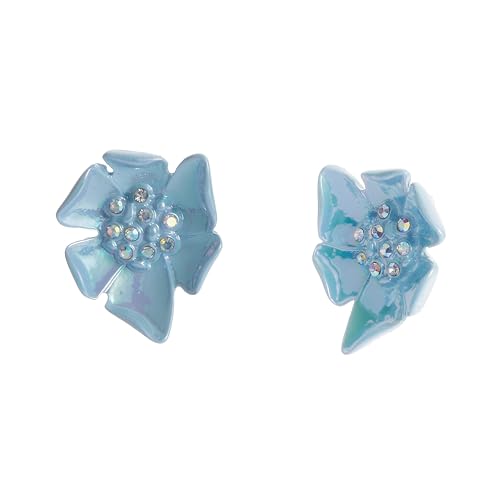 Betsey Johnson Women's Garden Glam Flower Stud Earrings