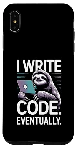 I Write Code Eventually Lazy �i�}�P���m �v���O���}�[���C�t �X�}�z�P�[�X iPhone XS Max �p