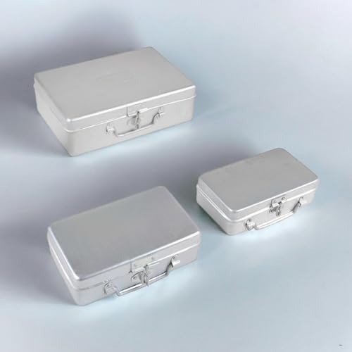 Image of Shiv Aluminium Multi-Purpose Pooja Peti Box (Silver, Size-12 )