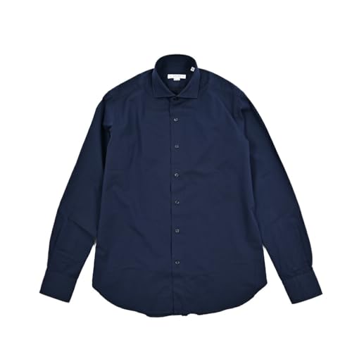 【2025-26年 秋冬 [オリアン] ORIAN Vintage Classic Slim Fit ドレスシャツ ホリゾンルカラー 長袖 オールシーズン メンズ コットン 100% ネイビー [39] [並行輸入品]