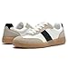 Rihero Women's Fashion Sneakers Comfortable Casual Walking Shoes Non Slip Lace-Up Athletic Running Footwear White Black Size 10