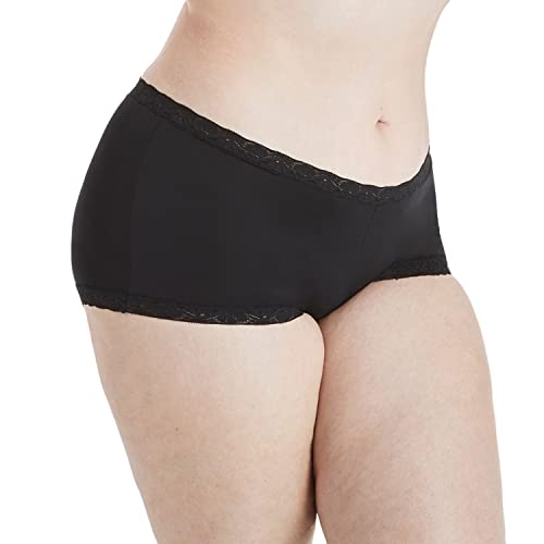 Maidenform Women's Boyshort Underwear, Microfiber With Lace Boyshort Panties, One Fab Fit, 3-pack2