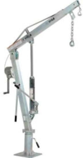 1000 lbs WTJ-2-G Galvanized Steel Winch Operated Pickup Truck Jib Crane