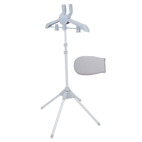 MOBUTOFU 調節可能な折りたたみ式衣類スチーマースタンド 耐久素材使用 ポータブル設計 衣類用アイロンスチームラック 多機能クリップ付き