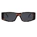 SOJOS Trendy Y2K Rectangle Polarized Sunglasses for Women Men Fashion Designer Rave Sunglasses SJ2228, Dark Tortoise/Grey