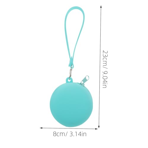 VALICLUD Portable Silicone Coin Pouch Cartoon Storage Case for Coins Keys and Accessories Lightweight Zipper Wallet Green for Boys and Girls and Adults2