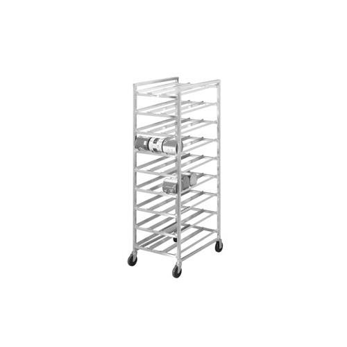 Channel CSR-9M Can Rack, Full Size, Mobile Aluminum Rack, Standard Heavy-duty Series, Holds (162) #10 or (216) #5 Cans, 5" Swivel and Rigid Stem Casters, Made in USA, NSF, 25.5"W x 35"D x 82.25"H
