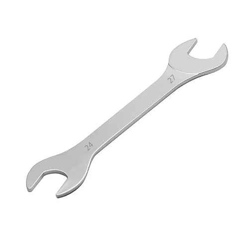 Mcoser Open End Spanner,Super-Thin Open Ended Wrench Flat Spanner,24 * 27MM Double Open Ended Wrench,Chrome Vanadium Steel Wrench,Metric Spanner Set for Mechanic,Repair Bicycle,DIY