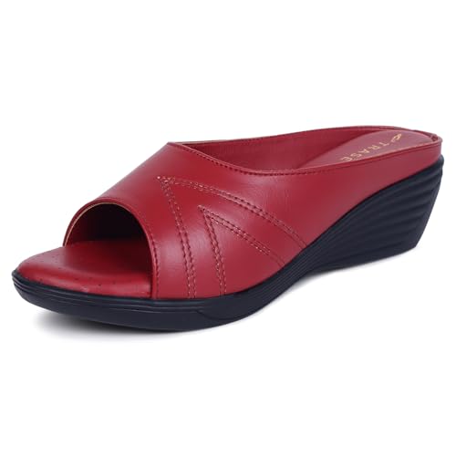 Image of TRASE Wedges for Women | Stylish Sandals for Woman | 2 Inch Wedge Heel Footwear | Ladies Office Wear