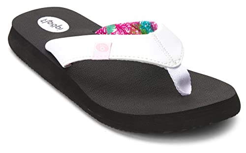 Image of Floopi Flip Flops for Women Flat Yoga Mat Thong Womens Sandals Ladies Beach Sandals with Indoor & Outdoor Anti Skid Soles