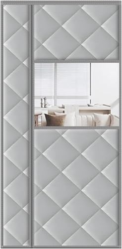 Cortina aislante magnética para puerta de dormitorio, puerta de cristal, cortinas opacas térmicas, insonorizadas, 130 x 220 cm