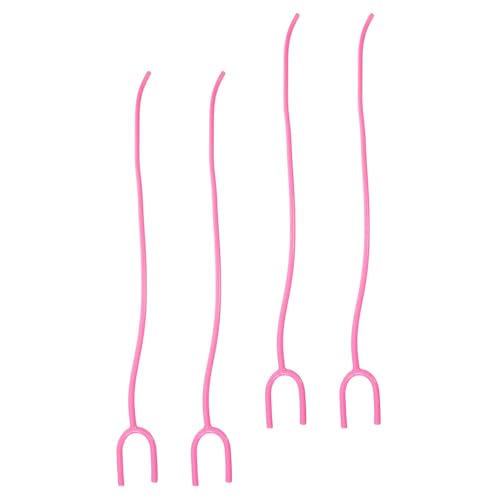 Tubo flexible en forma de estetoscopio repuesto de PVC rosa 4 unidades