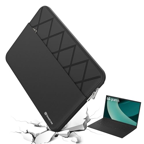 Image of Smatree 15.6 inch Laptop Sleeve for 15-15.6 inch LG Gram, for LG Gram Superslim 15.6 OLED, Protective Laptop Case with Accessory Pocket, YKK Zipper, Patented Super Corner Design (E614)