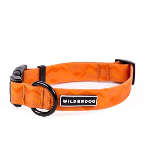 Image of Wilderdog Waterproof Dog Collar - Repels Water & Dirt - Small 11 inch-15 inch - Terracotta