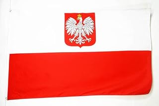 AZ FLAG Poland with eagle Flag 2' x 3' - Polish coat of arms flags 60 x 90 cm - Banner 2x3 ft