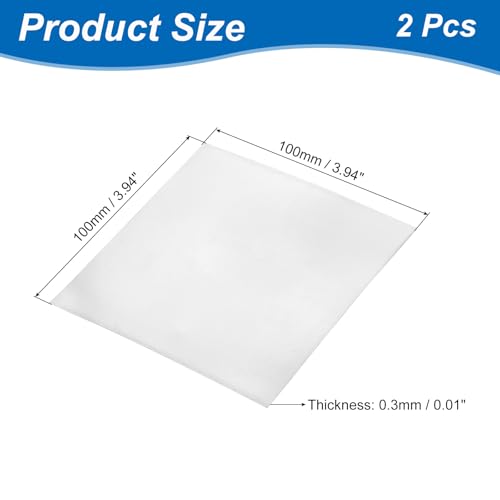 Image of uxcell 2 Pcs Zinc Sheets, 99.9% High Purity Zinc Plate 0.01 inchx4 inchx4 inch(0.3x100x100mm) Metal Zinc Foil Zinc Anode Strip for Science Lab Industry DIY Craft