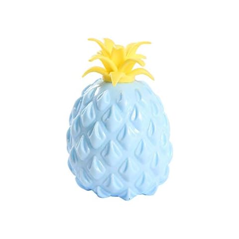 Jingmcdy Squishy Toys New Simulation Flour Pineapple Decompression Toy Office Pressure Release Toy (Blue, 1.97x3.15inches(5X8cm)) Cover
