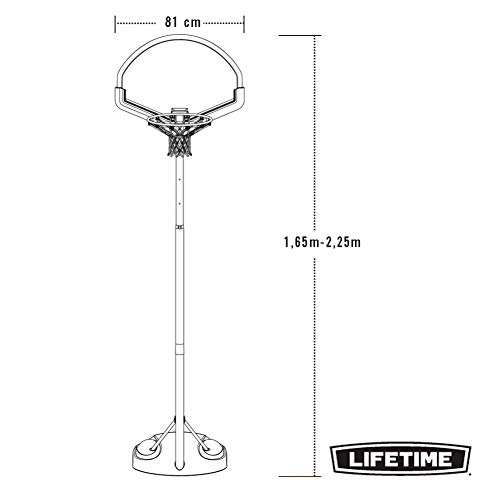 Lifetime 90022 Youth Portable Basketball System (Black/Red) Lifetime 90022 Youth Portable Basketball System (Black/Red)