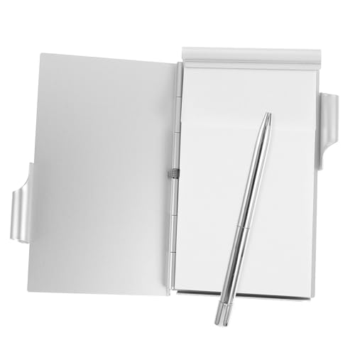 NUOBESTY ペン付きアルミ合ミニノート 多機能ポケットメモ帳 使いやすいコンパクト設計 オフィス 学校 家用プランニングパッド