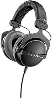 beyerdynamic DT 770 PRO 80 Ohm Over-Ear Studio Headphones in Gray. Enclosed design, wired for professional recording and monitoring