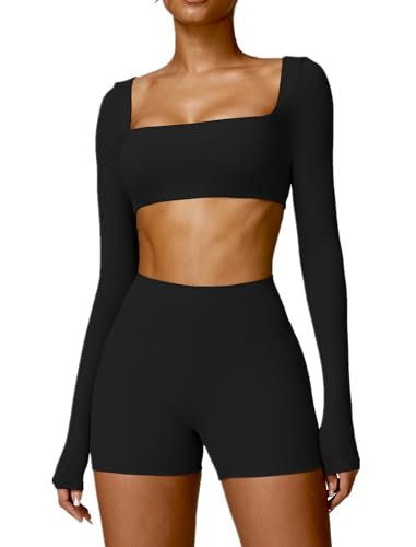 Highly Recommended Long Sleeve Biker Short Set For Women Products on Amazon You Need to See