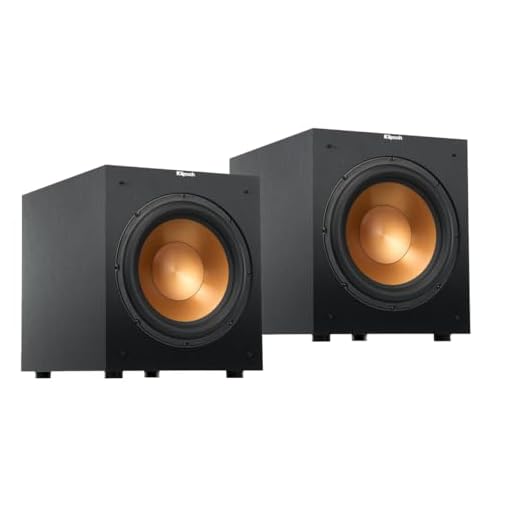 Klipsch 2X Reference R-12SW 12" 400W All-Digital Powered Subwoofer, Brushed Black Polymer Veneer