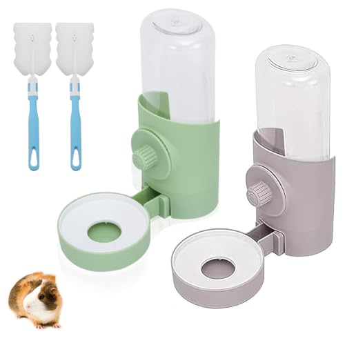 2 Stück Automatischer Wasserspender Kaninchen, 500ml Hasen Trinkflasche