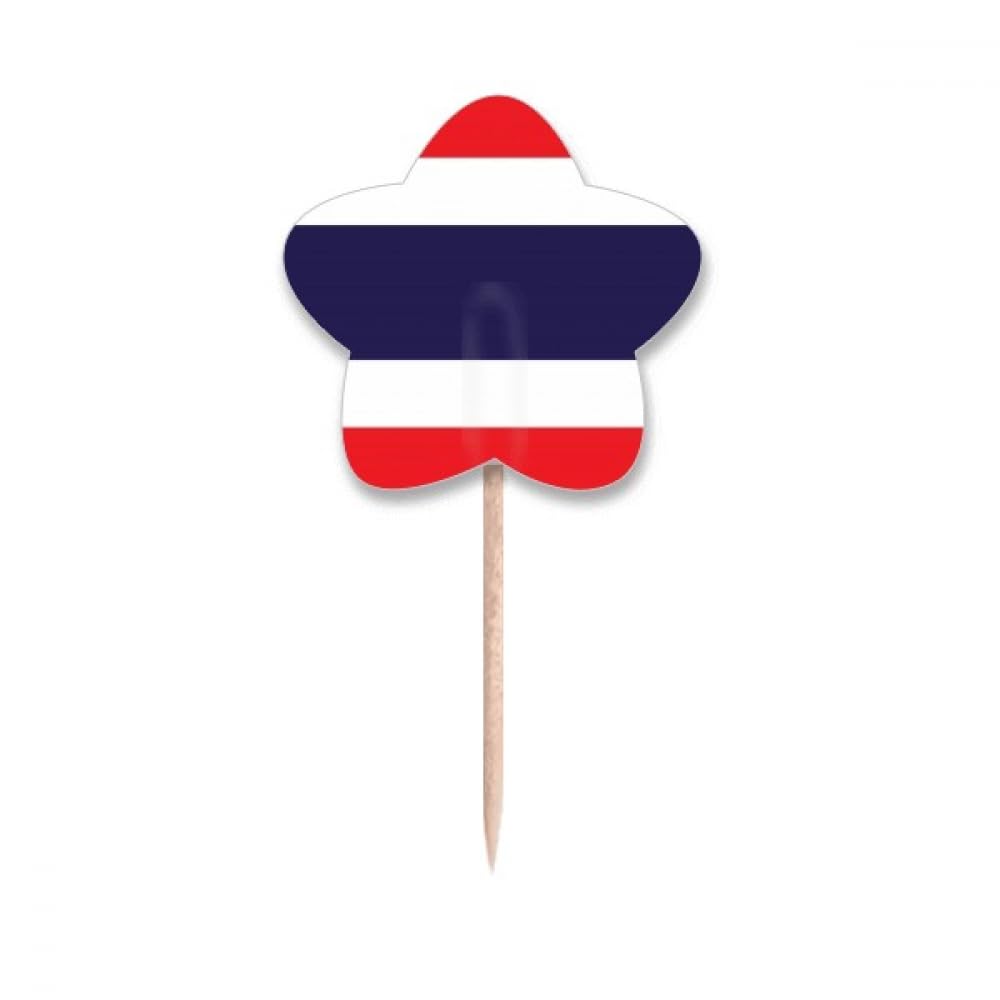 Cure-dents drapeau Thaïlande pour célébrer la culture d'Asie autour d'un gâteau