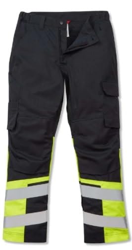 Strata SKANWEAR Schutzhose mit integrierter Lichtbogen- und Flammenschutzvorrichtung (CL.1/ARC2/12CAL/CM²), gelb, 34 Zoll lang, Standardgröße