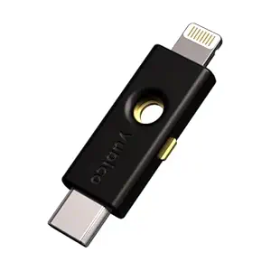 Yubico YubiKey 5Ci - Two Factor Authentication Android/PC/iPhone Security Key, Dual Connectors for Lighting/USB-C - FIDO Certified USB Password Key, Protect Online Accounts with More Than a Password