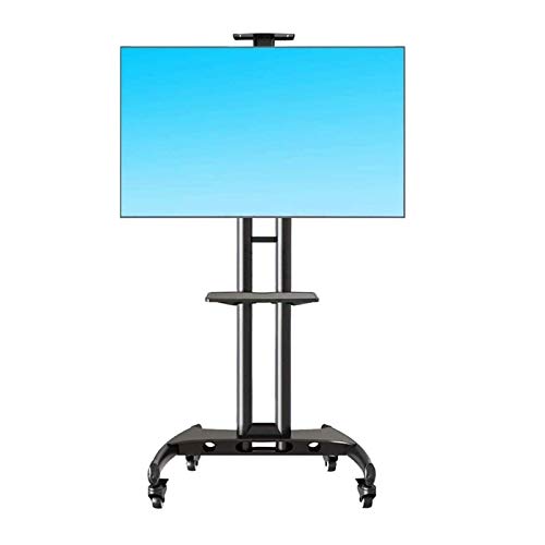 Tv-Ständer Ava1500-60-1P Höhenverstellbarer Mobiler Tv-Ständer Mit Abschließbaren Rädern Für 32"- 65" Flachbildfernseher Bis 45 Kg ，Tv-Ständer