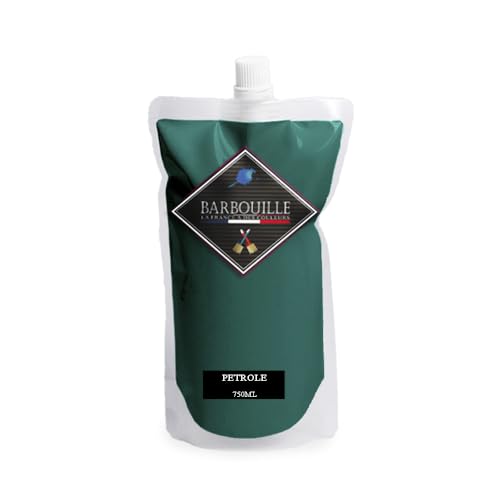Peinture Acrylique Bleu Pétrole - Aspect Velours - Peinture Mur, Plafond & Boiserie - Lessivable - Séchage En 30 min - COV A+ - Fabriquée En France - 750 ml - BARBOUILLE
