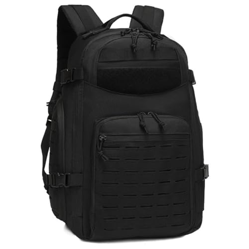 Mochila Para Acampamento Masculina Bolsa Militar 30l Reforçada Impermeável Tática (Preto)