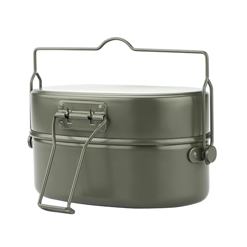 Boîte à déjeuner de camping portable isotherme double formation