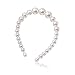 Pearl Headbands for Women - 1pcs Elegant Bling Hair Clip Hairpins Headwear Barrette Styling Tools Accessories for Birthday Valentines Day Gifts,A