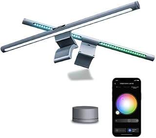 YEELIGHT Monitor Light Bar, Smart Computer Light Bar with RGB Backlight, Tunable White That Works with Homekit, Alexa, Google Home, Razer Chroma, USB Powered Lamp for Gaming& Office