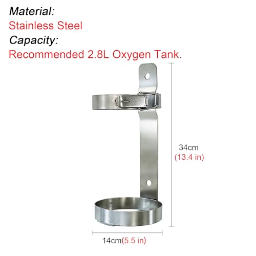 Support bouteille oxygène de qualité supérieure en acier inoxydable durable - 7