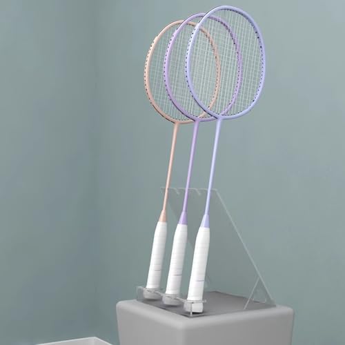 Supporto per racchette da badminton e tennis, in acrilico, resistente e commerciale
