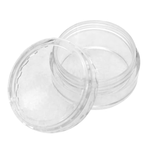 Image of Xhziy 5ml and 10ml Superposition PS Transparent Box 2 Sets of Transparent Storage Box Round Storage Box Bead Container Diamond Painting Storage Sample Accessories 4 Sets