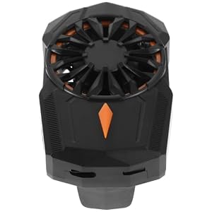 Toddmomy Handy Kühler mit Rückseitigem Clip Mobiles Klimagerät aus Abs und PC Schnelle Kühlung und Geräuscharmer Betrieb für Gaming und Arbeit